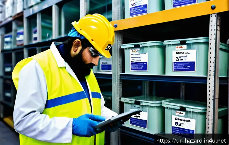 위험물관리사 실무에서 자주 사용하는 서식 - A highly detailed industrial workplace scene in Pakistan, showing workers wearing standard protectiv...